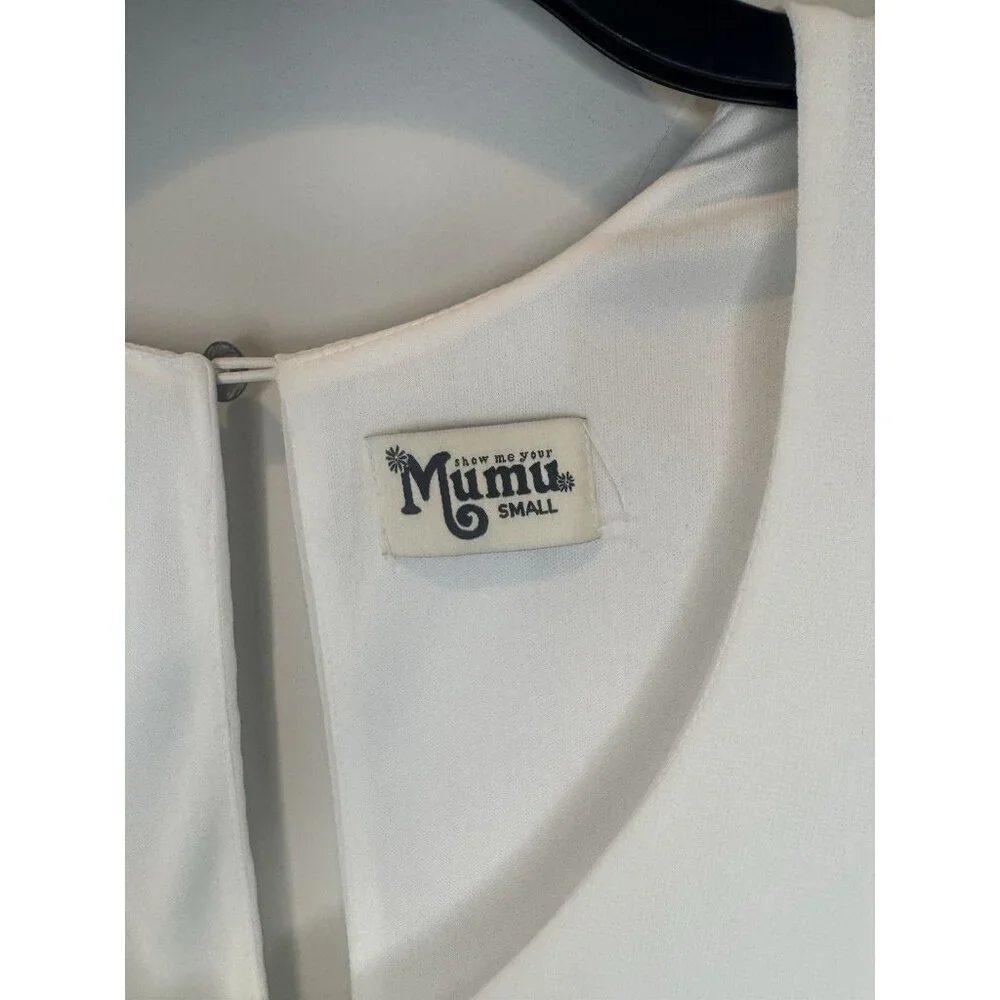 Show Me Your Mumu Donna Michelle White Tunic Dress S Soft Feminine Soft Girl - Picture 3 of 8